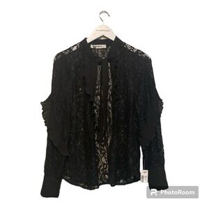 NWT SOVOGUE Lace Button up cardigan | Size Medium